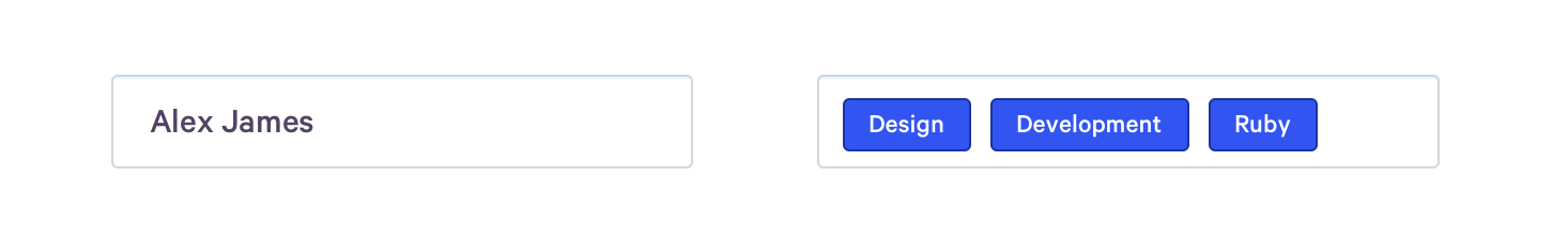 Two implementations of two visually similar inputs